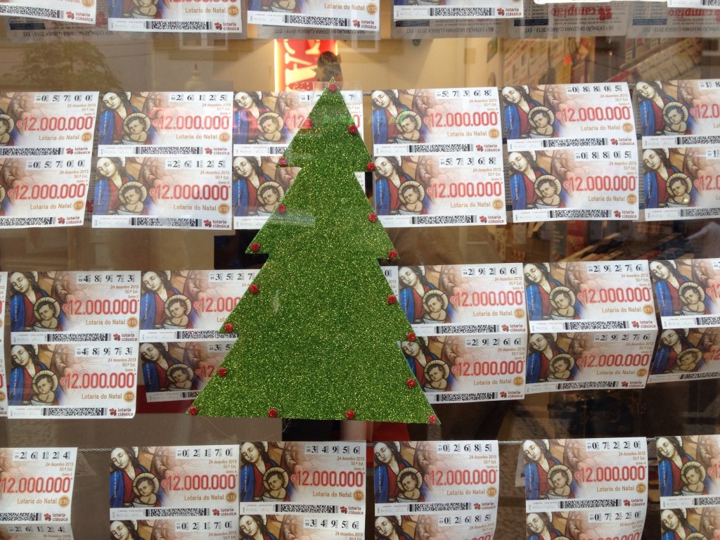 Buying Christmas lottery tickets