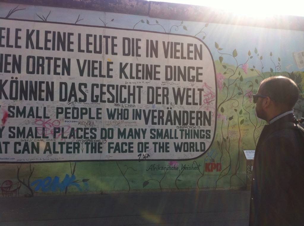 "Small places do many small things that can alter the face of the world"
