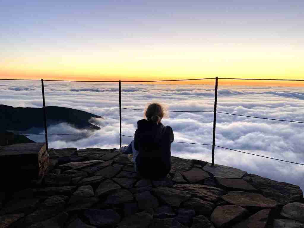 Sunrise in pico areeiro madeira
